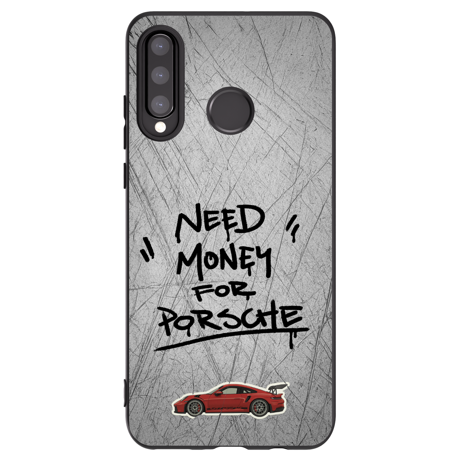 Picasee silikonový černý obal pro Huawei P30 Lite - Grey Drift