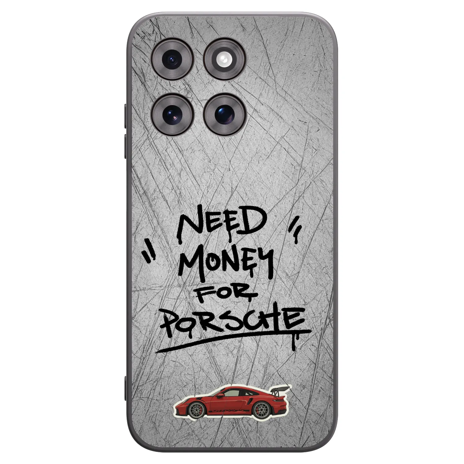 Picasee silikonový černý obal pro Motorola Moto G77 - Grey Drift