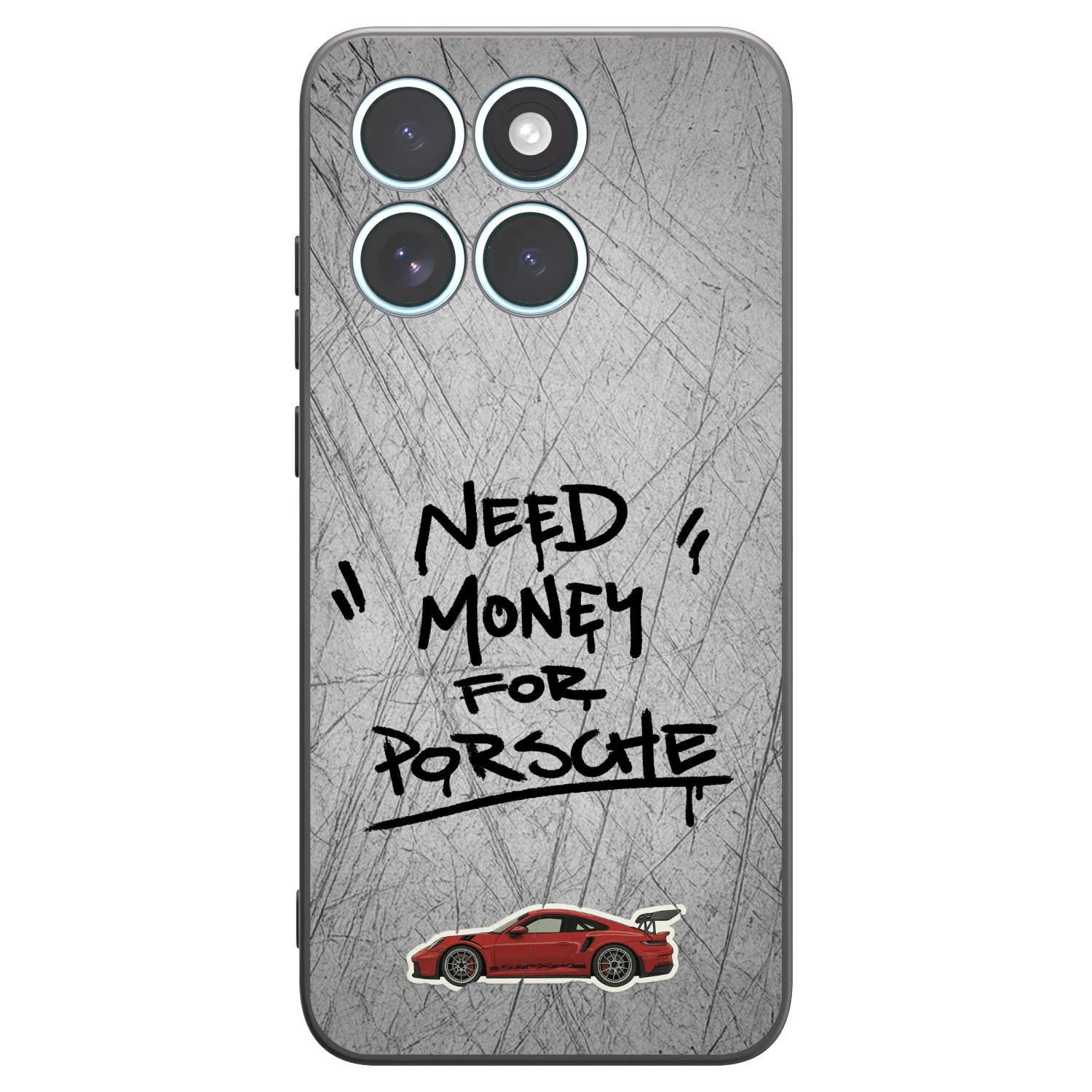 Picasee silikonový černý obal pro Motorola Edge 70 Fusion - Grey Drift