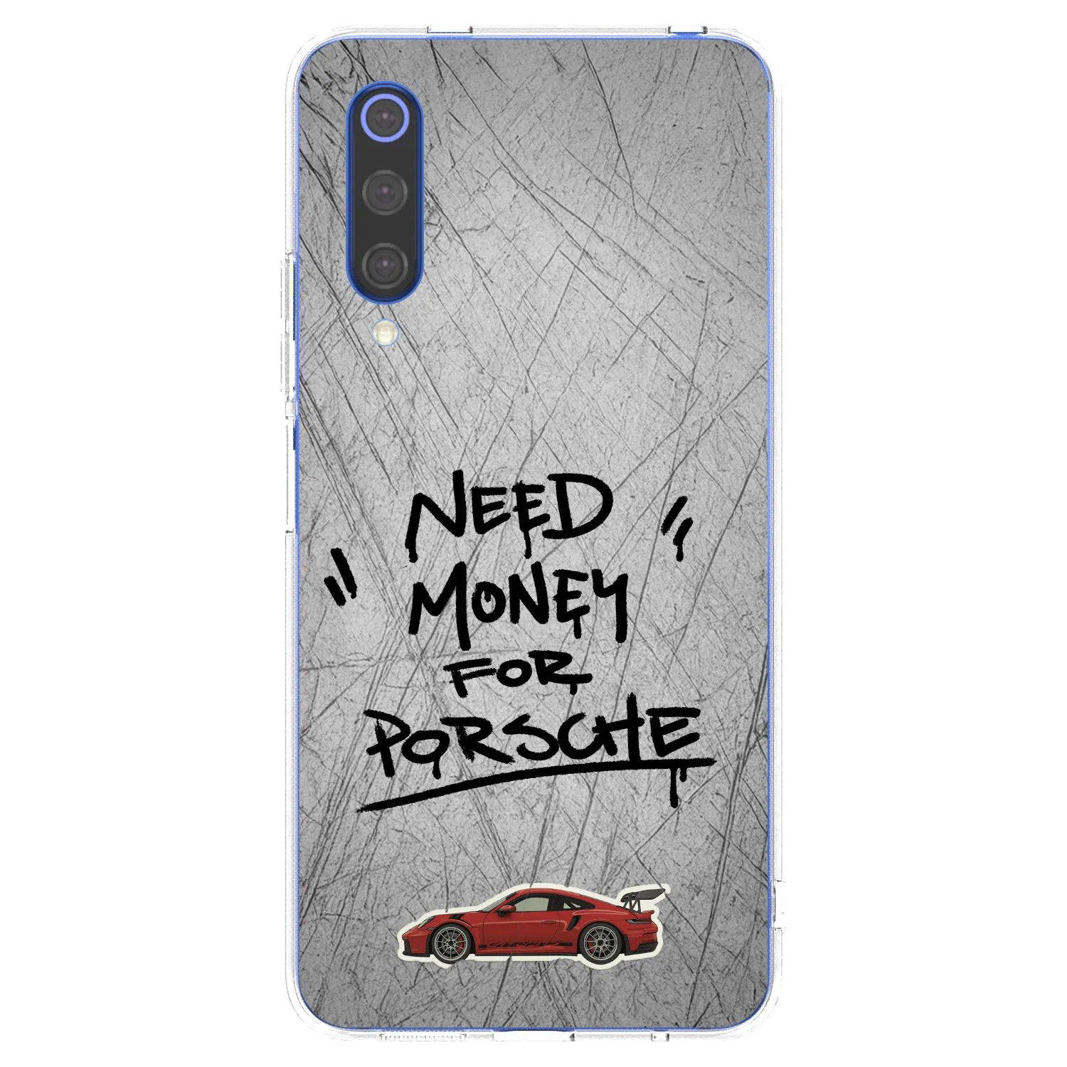 Picasee silikonový průhledný obal pro Xiaomi Mi 9 SE - Grey Drift
