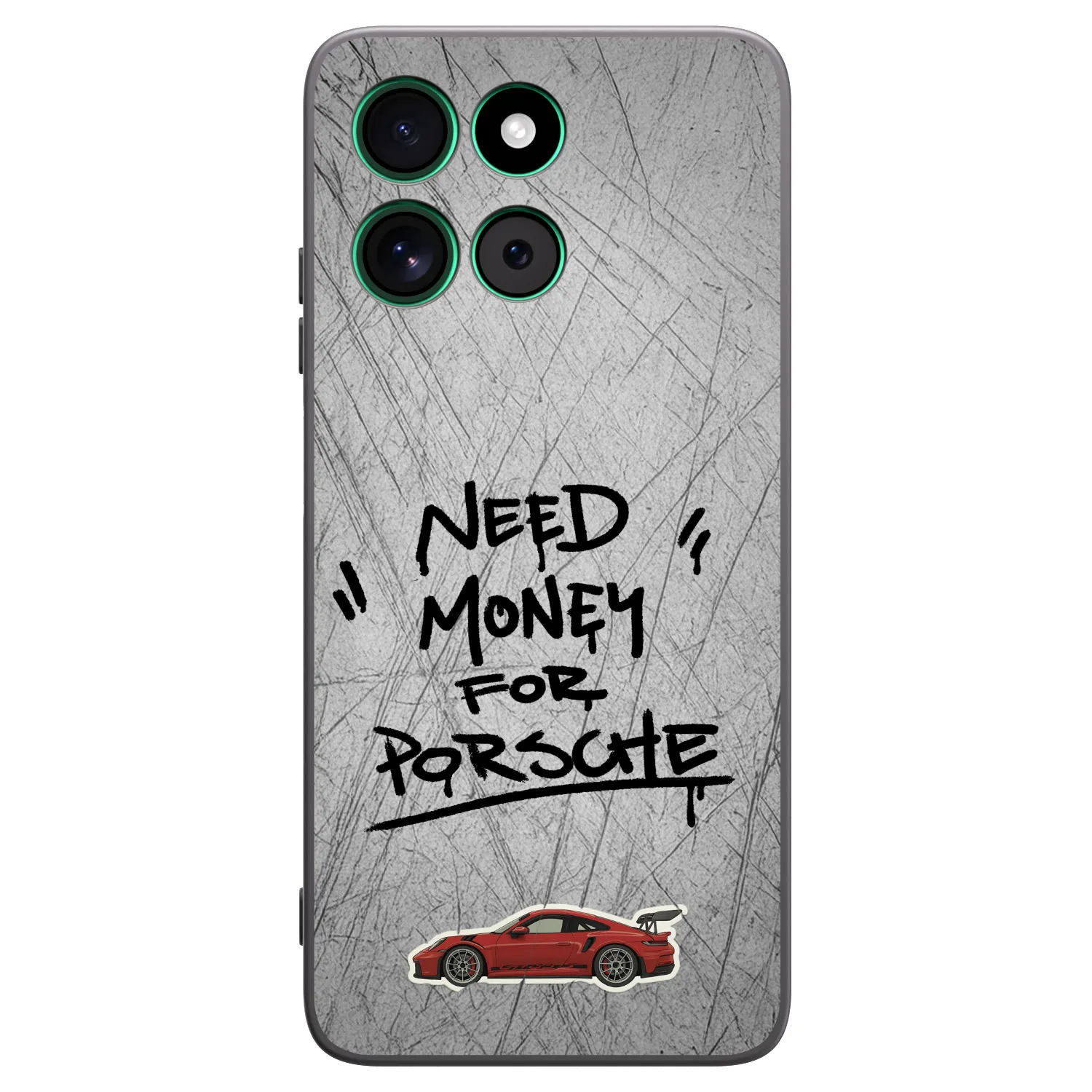 Picasee silikonový černý obal pro Motorola Moto G57 Power - Grey Drift
