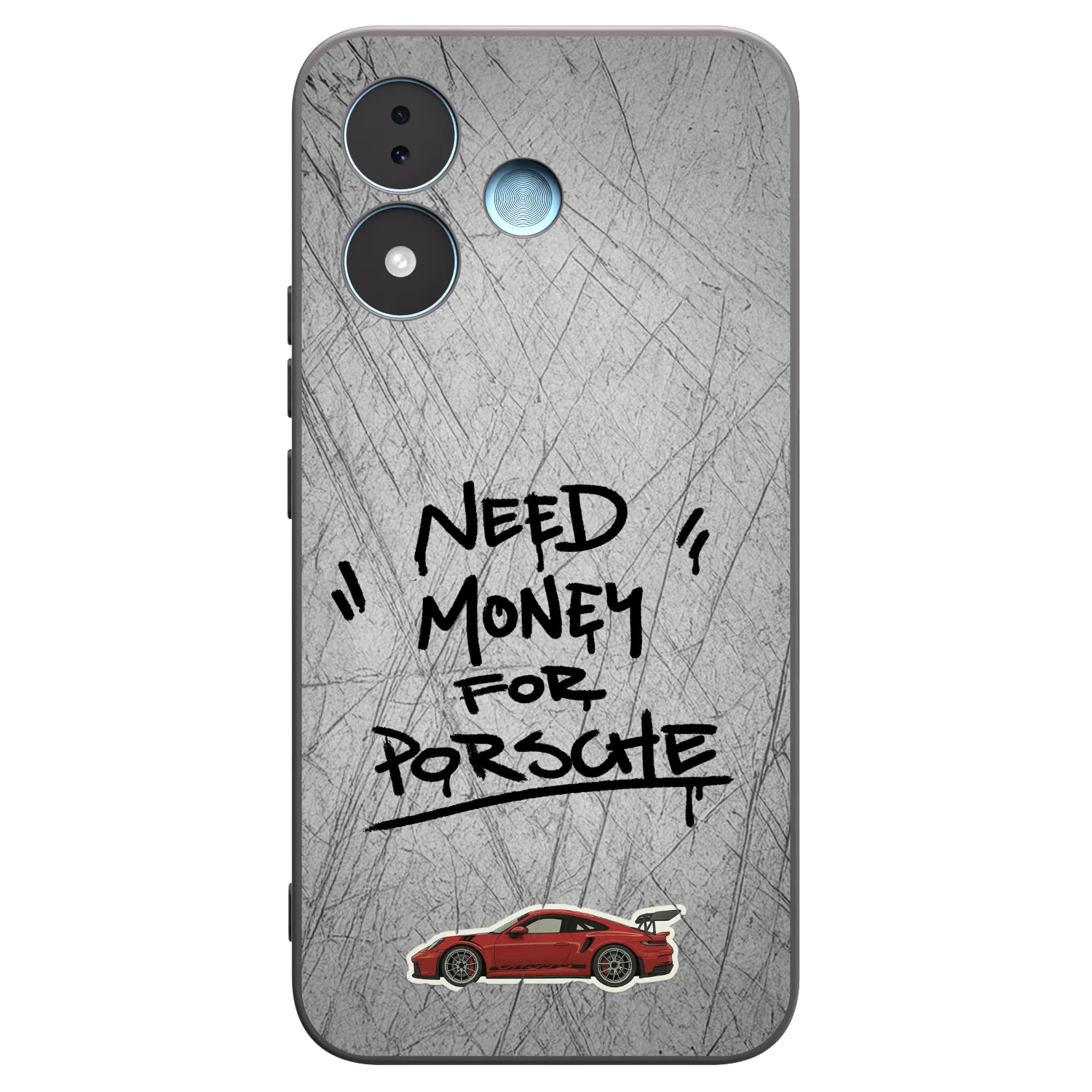 Picasee silikonový černý obal pro Xiaomi Redmi Note 17 5G - Grey Drift
