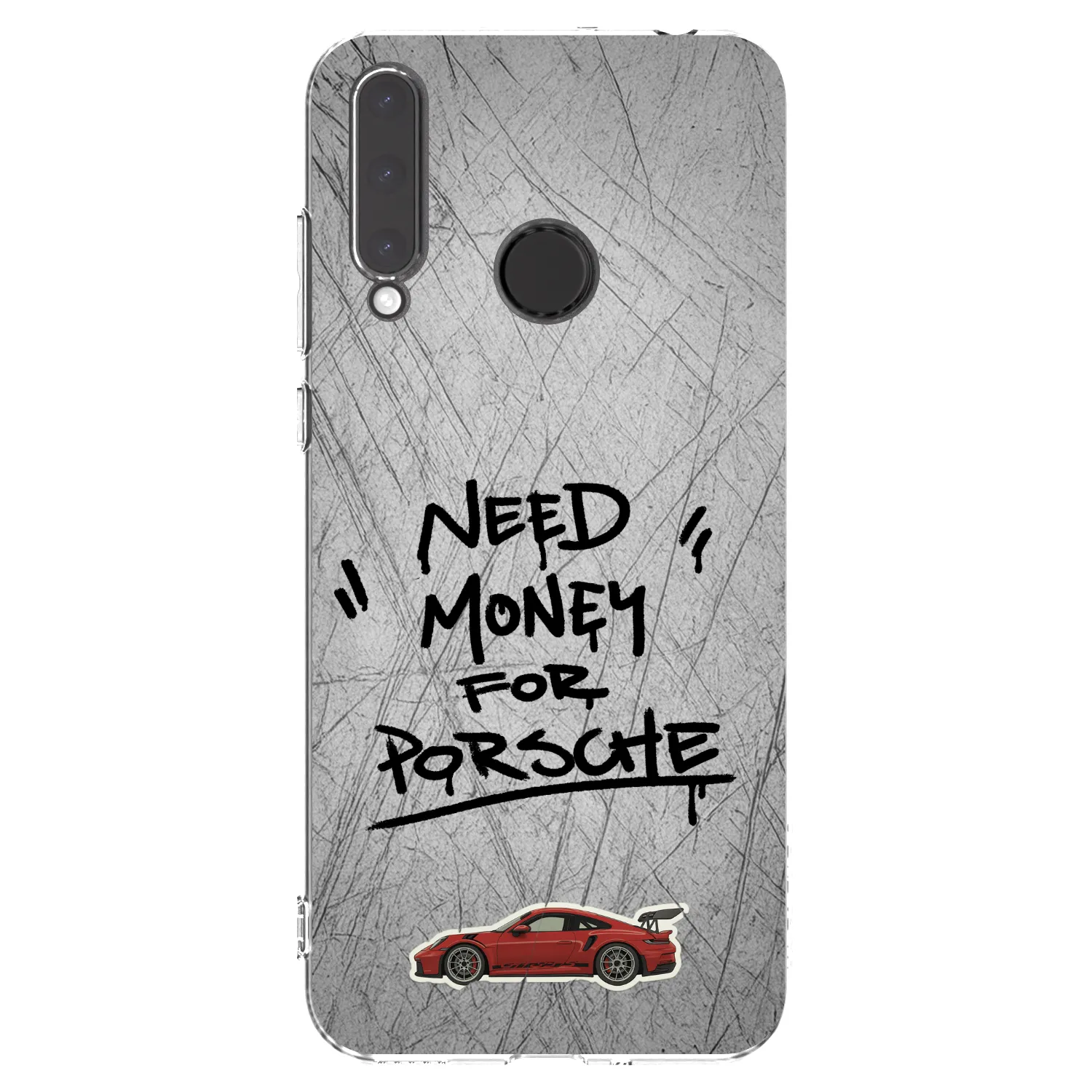 Picasee silikonový průhledný obal pro Honor 20 Lite - Grey Drift