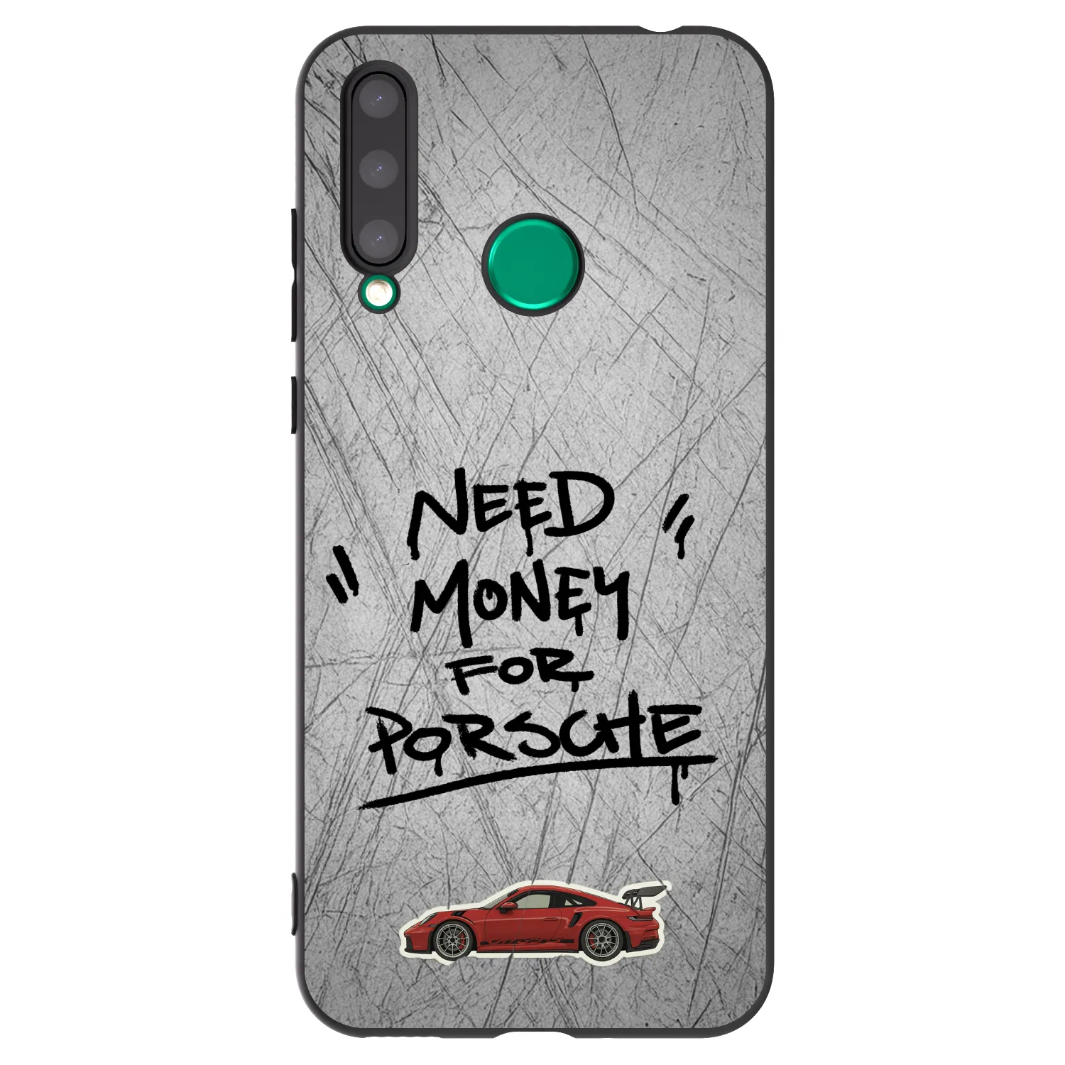 Picasee silikonový černý obal pro Honor 20 Lite - Grey Drift