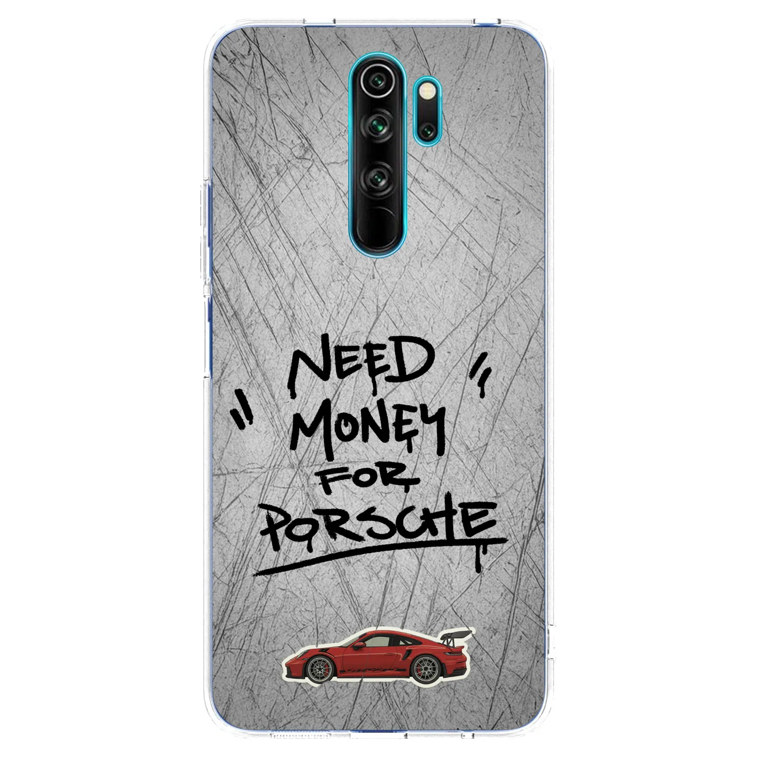 Picasee silikonový průhledný obal pro Xiaomi Redmi Note 8 Pro - Grey Drift
