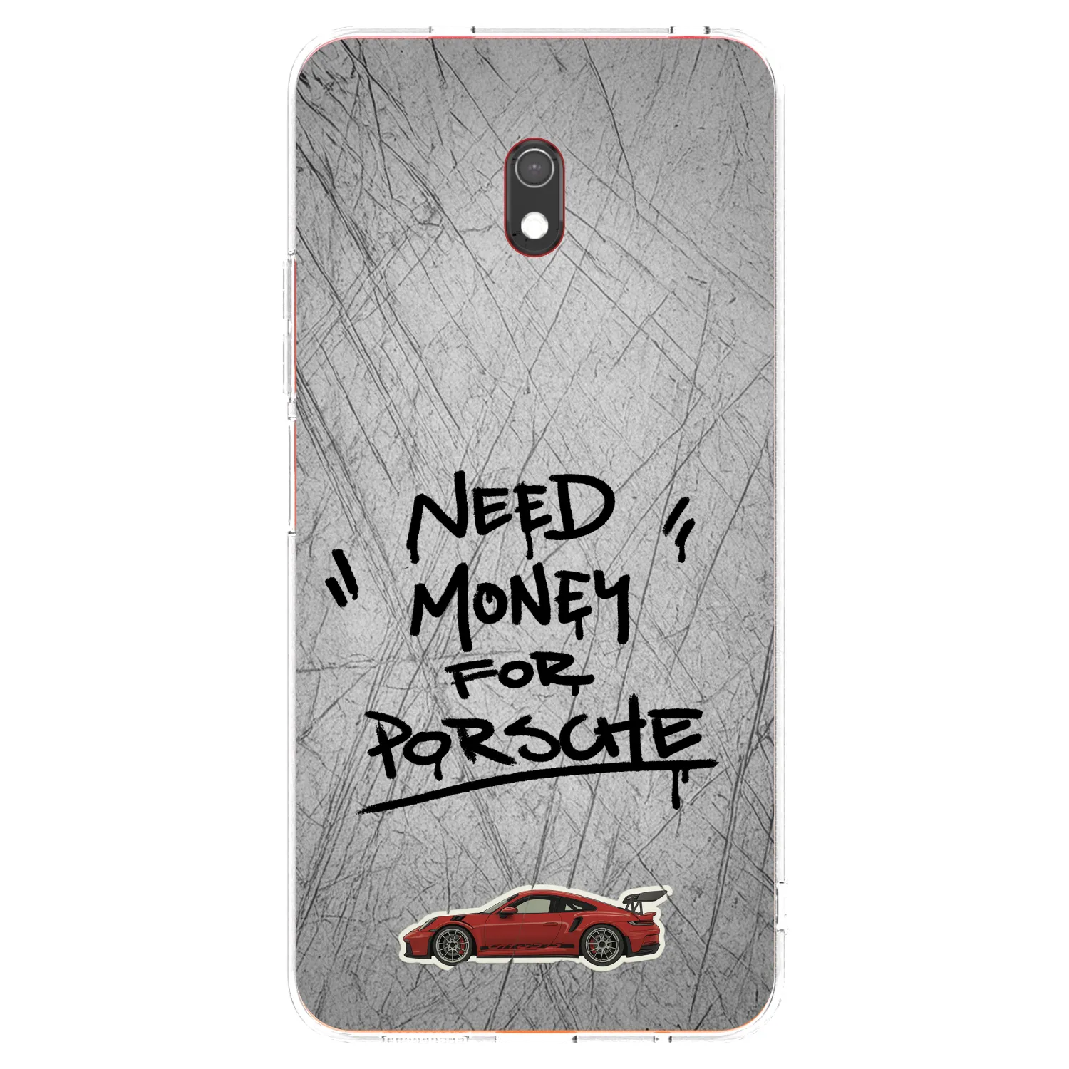 Picasee silikonový průhledný obal pro Xiaomi Redmi 8A - Grey Drift