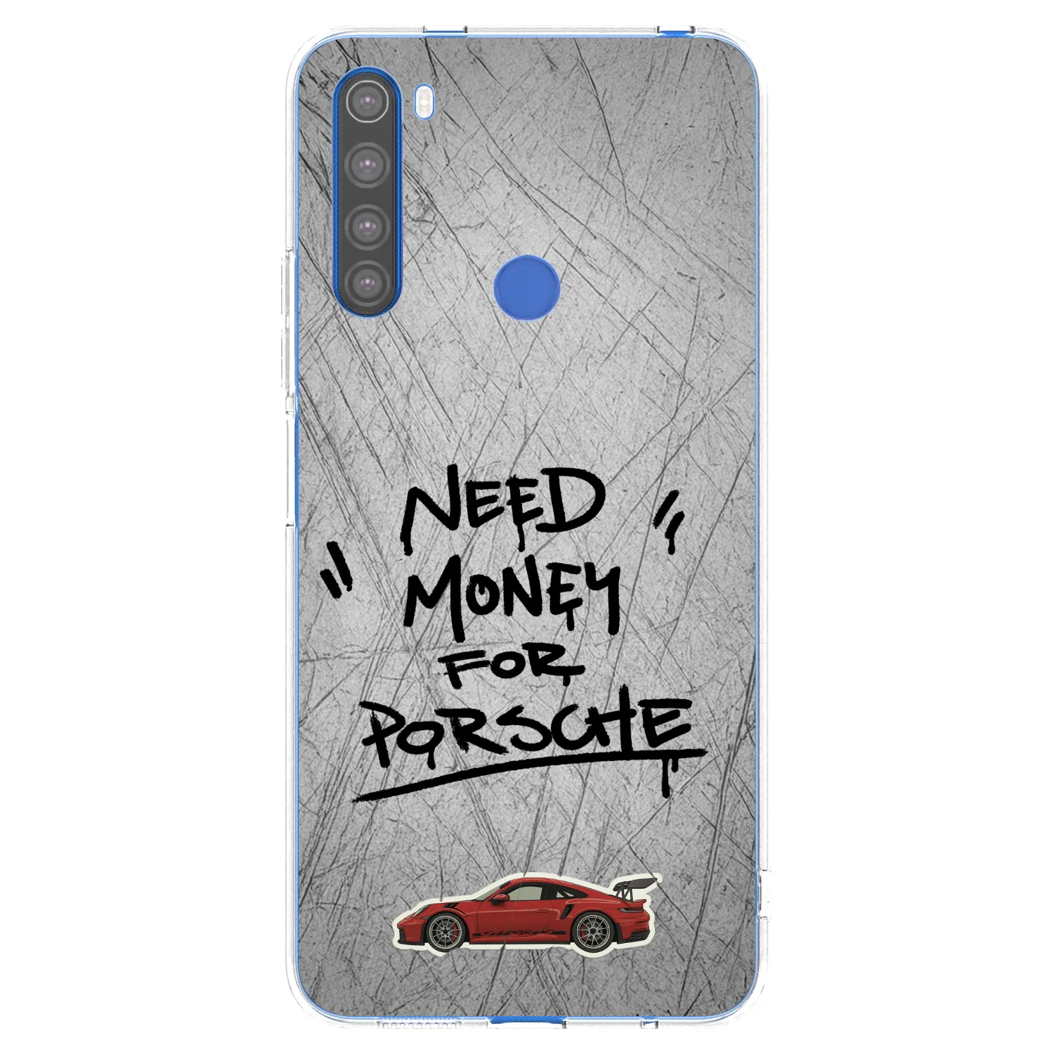 Picasee silikonový průhledný obal pro Xiaomi Redmi Note 8T - Grey Drift