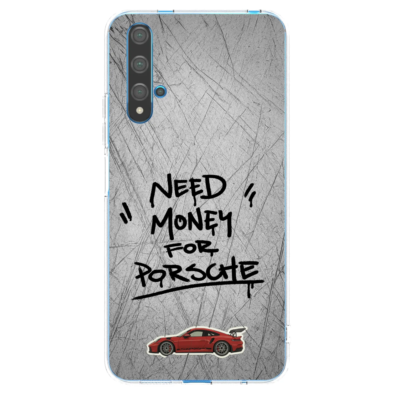 Picasee silikonový průhledný obal pro Huawei Nova 5T - Grey Drift
