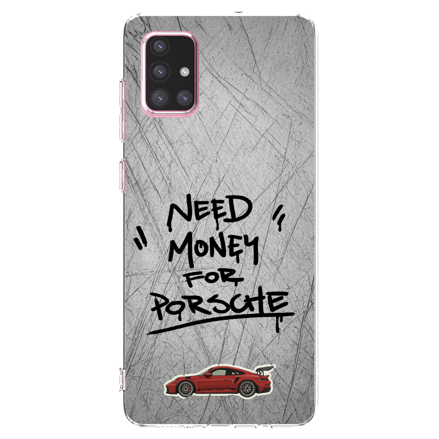 Picasee silikonový průhledný obal pro Samsung Galaxy A71 A715F - Grey Drift