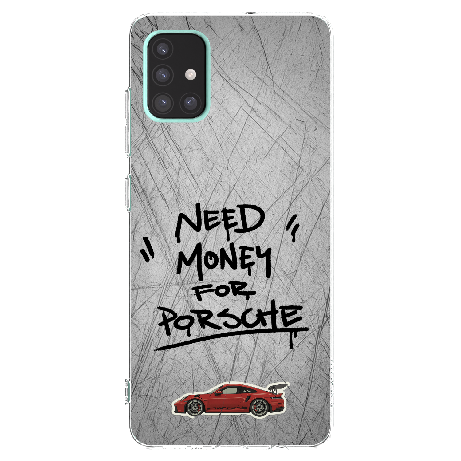 Picasee silikonový průhledný obal pro Samsung Galaxy A51 A515F - Grey Drift