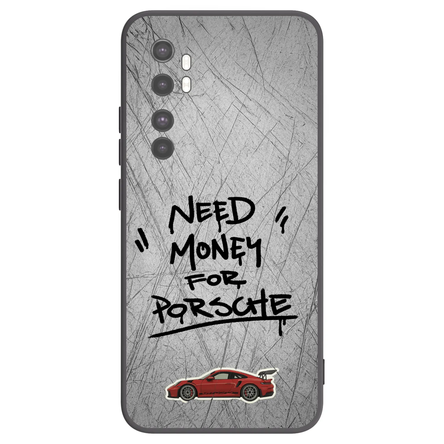 Picasee silikonový černý obal pro Xiaomi Mi Note 10 Lite - Grey Drift