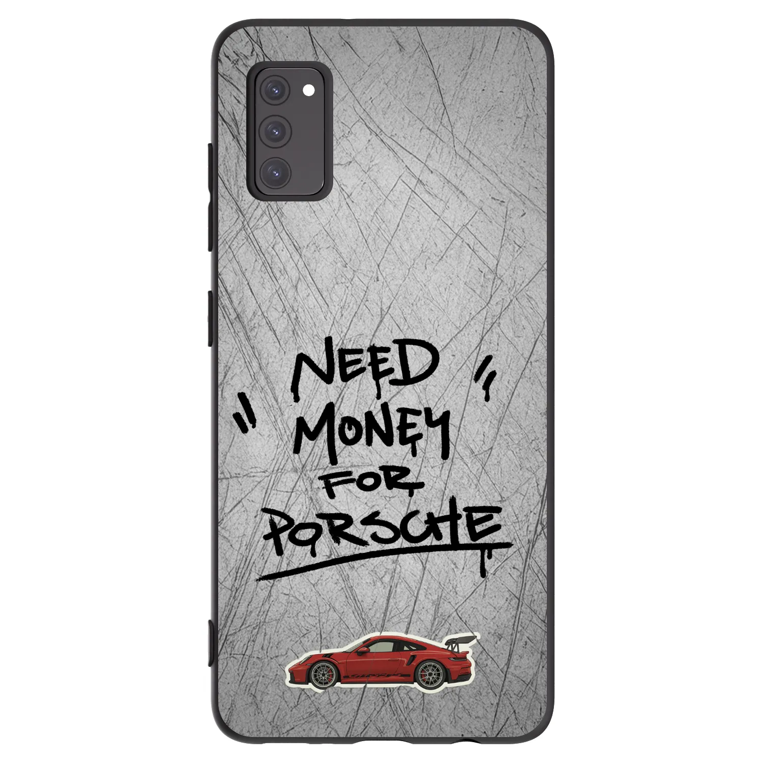 Picasee silikonový černý obal pro Samsung Galaxy A41 A415F - Grey Drift