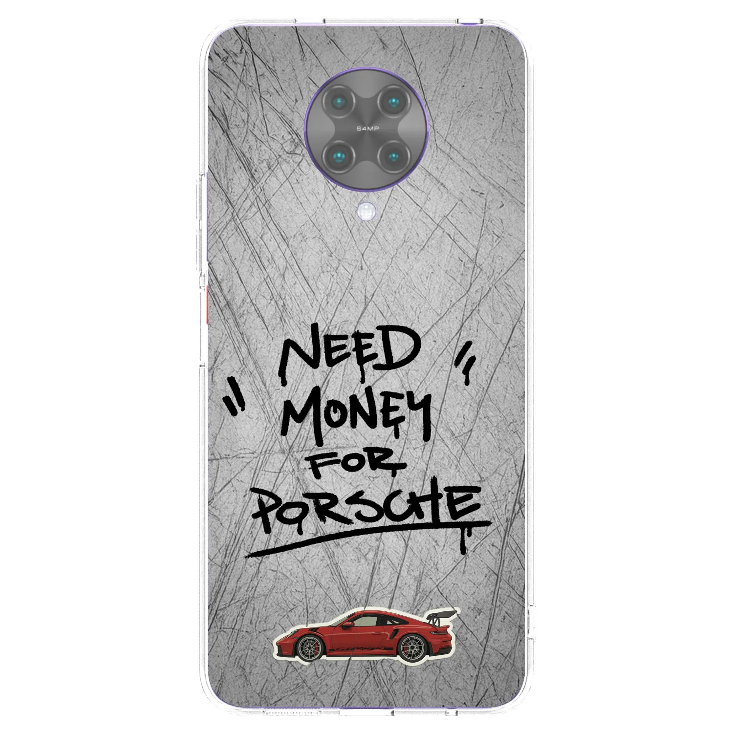 Picasee silikonový průhledný obal pro Xiaomi Poco F2 Pro - Grey Drift