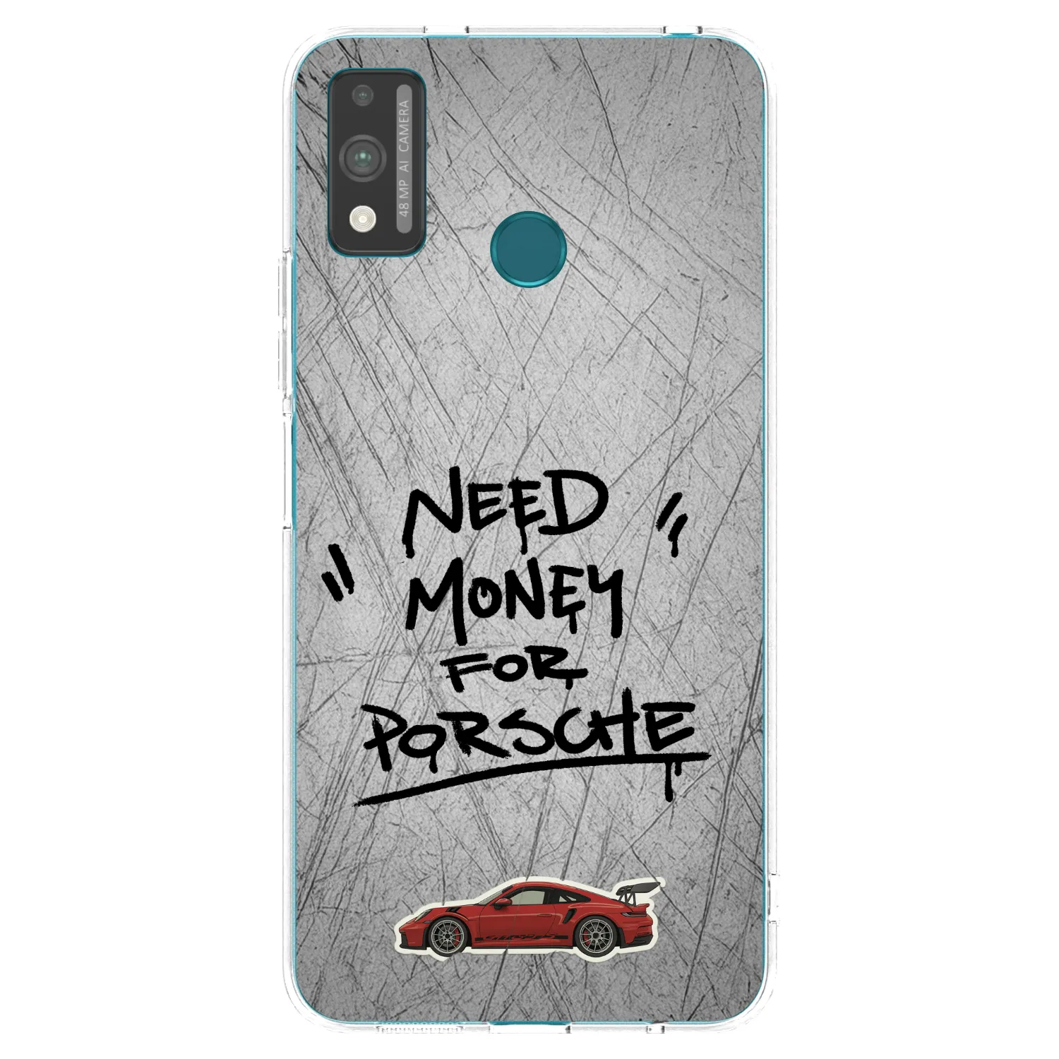 Picasee silikonový průhledný obal pro Honor 9X Lite - Grey Drift