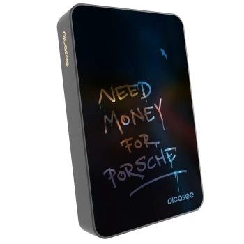 Picasee Powerbanka s MagSafe 10 000 mAh Šedá - Neon Nights