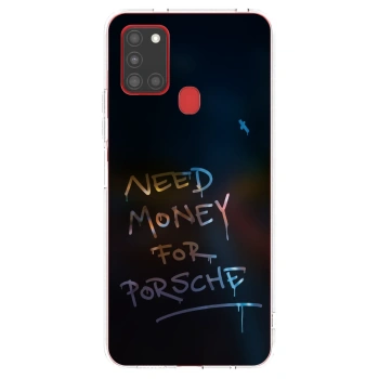 Picasee silikonový průhledný obal pro Samsung Galaxy A21s - Neon Nights