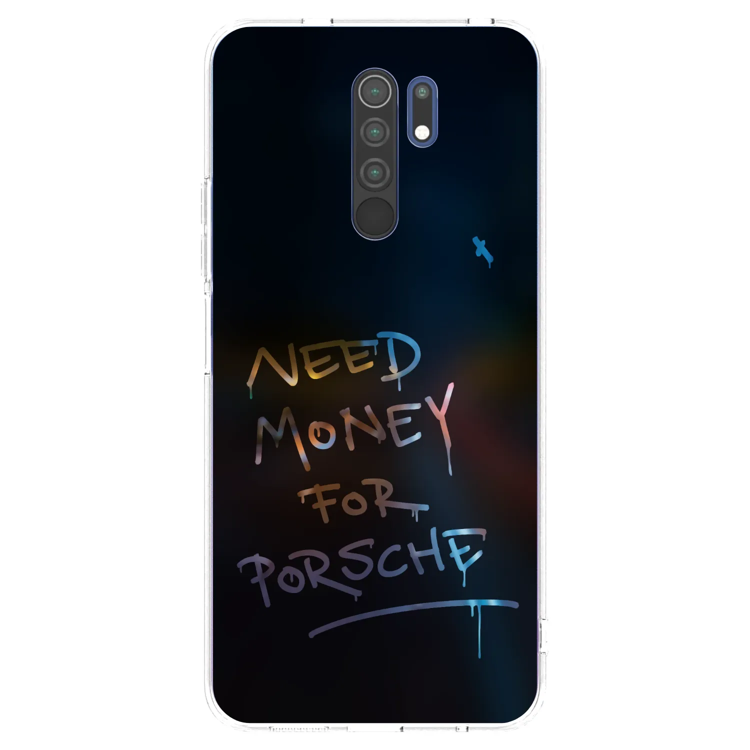 Picasee silikonový průhledný obal pro Xiaomi Redmi 9 - Neon Nights