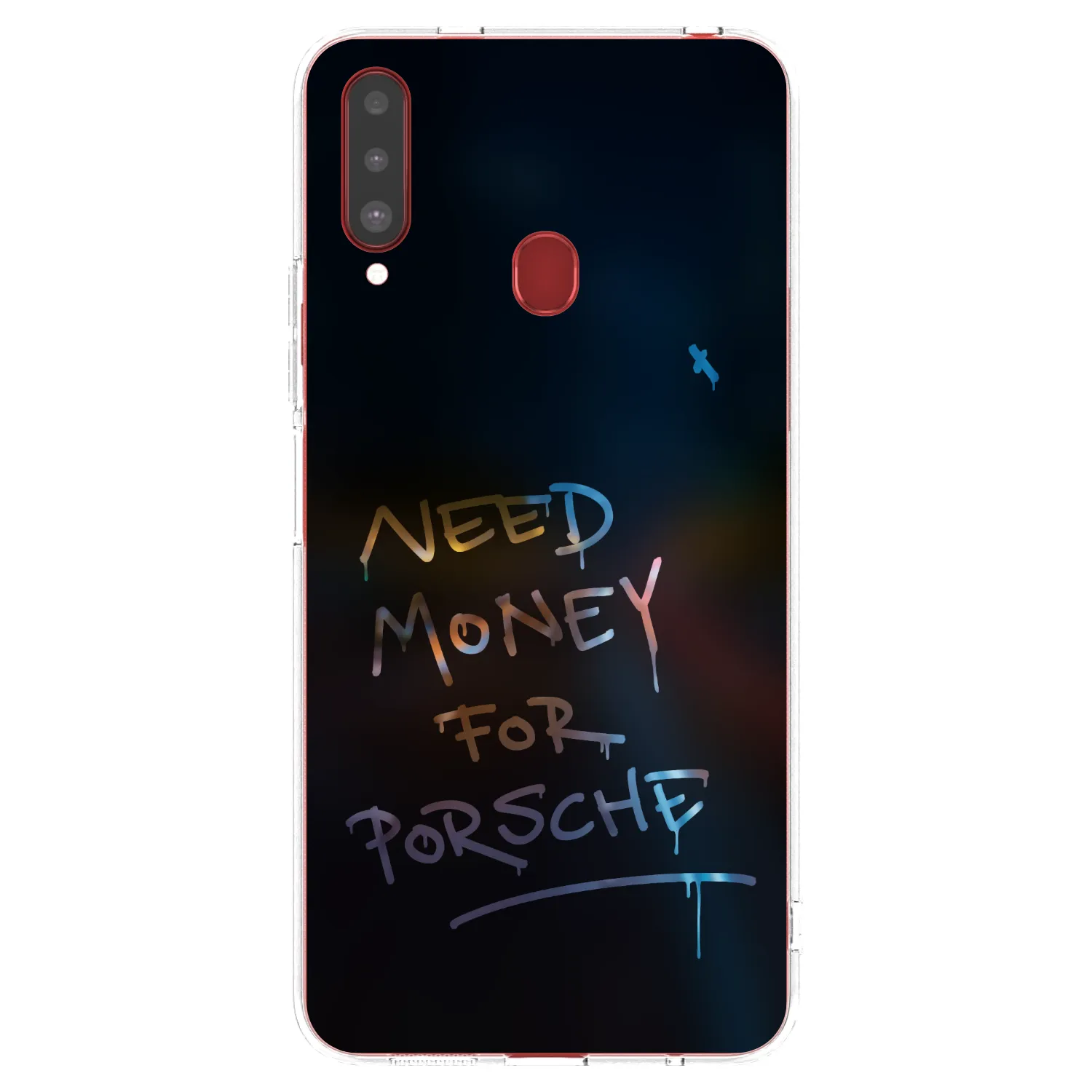 Picasee silikonový průhledný obal pro Samsung Galaxy A20s - Neon Nights