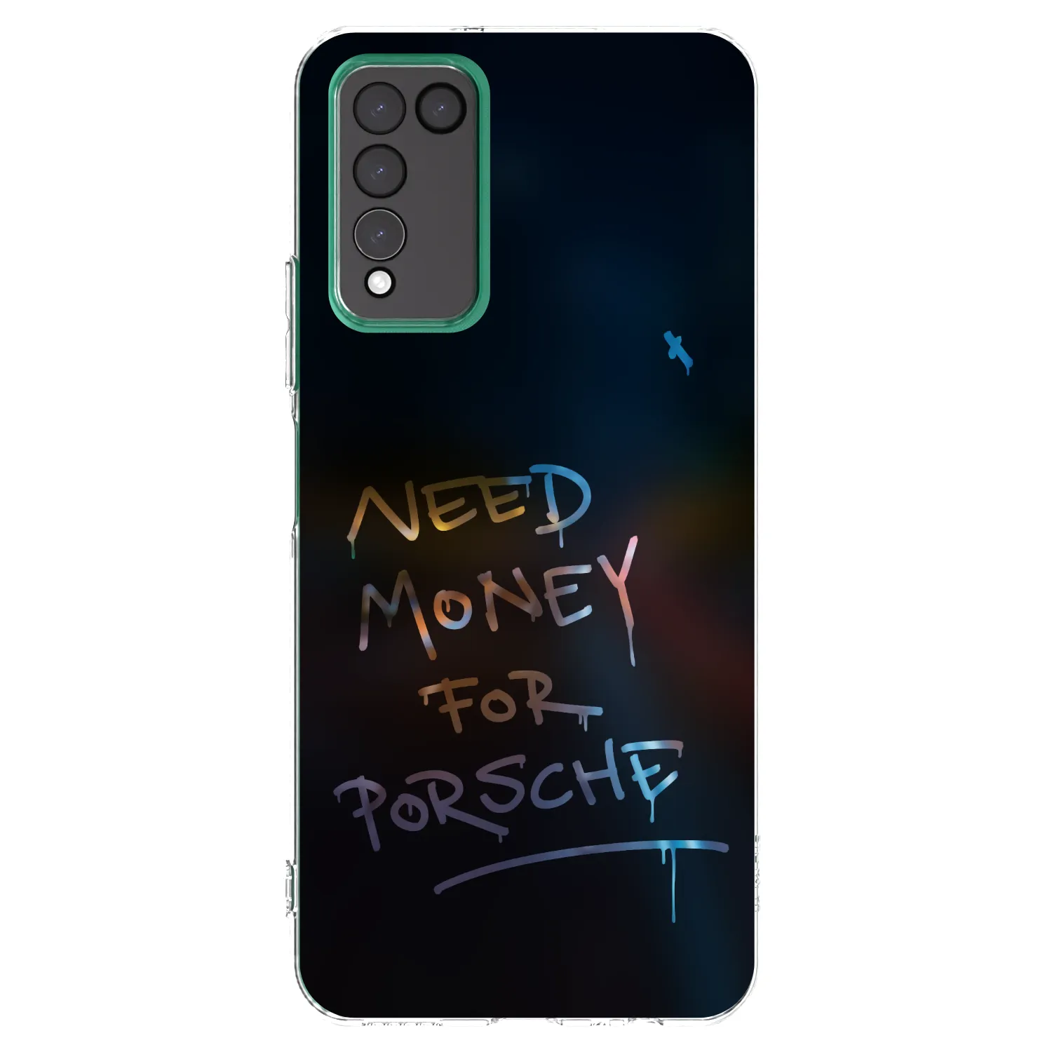 Picasee silikonový průhledný obal pro Honor 10X Lite - Neon Nights