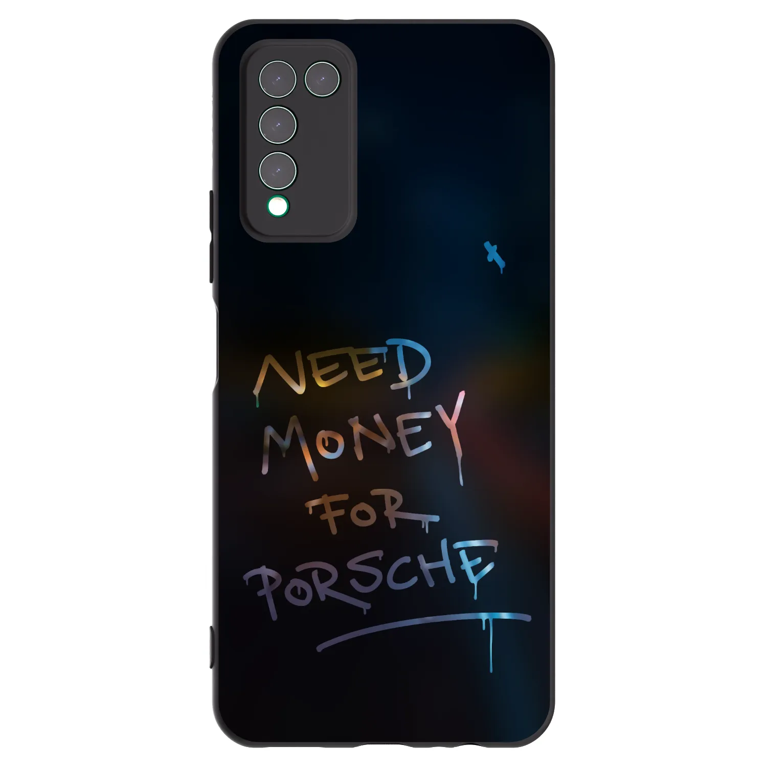 Picasee silikonový černý obal pro Honor 10X Lite - Neon Nights