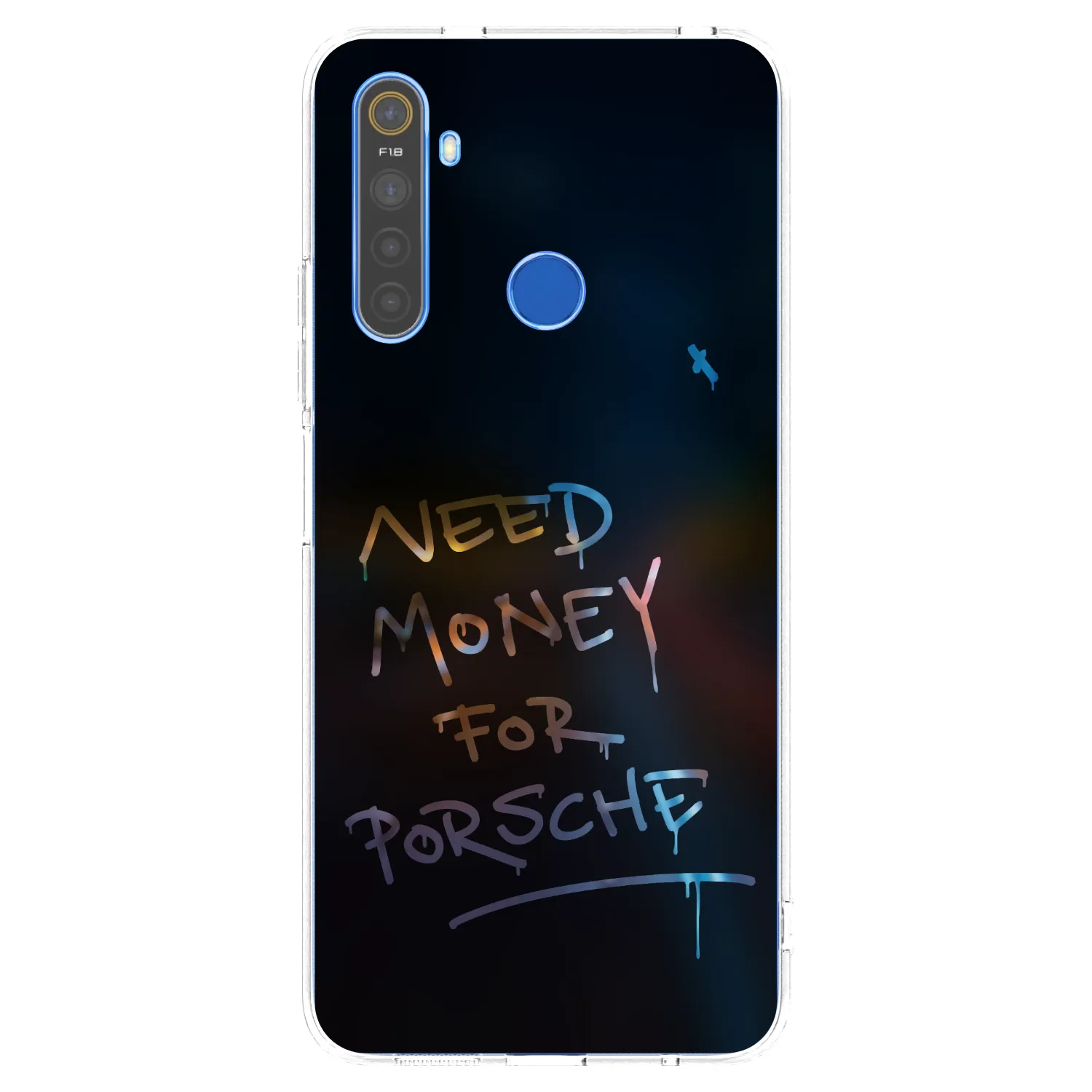 Picasee silikonový průhledný obal pro Realme 5 - Neon Nights