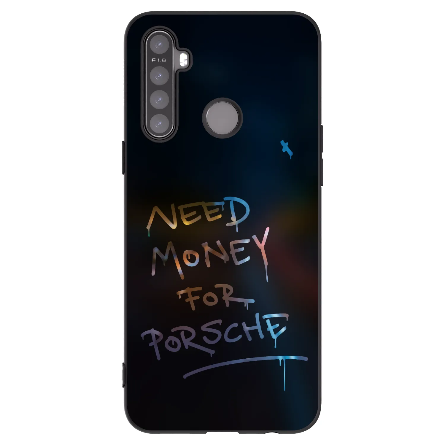 Picasee silikonový černý obal pro Realme 5 - Neon Nights