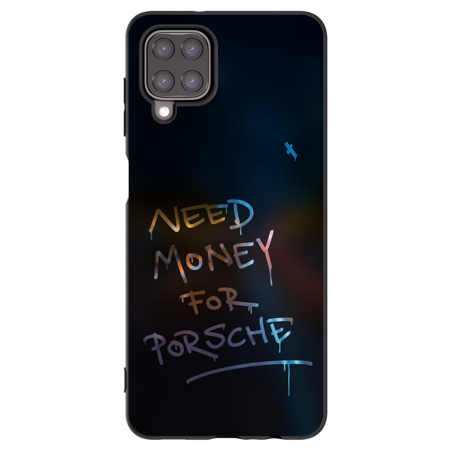 Picasee silikonový černý obal pro Samsung Galaxy A12 A125F - Neon Nights