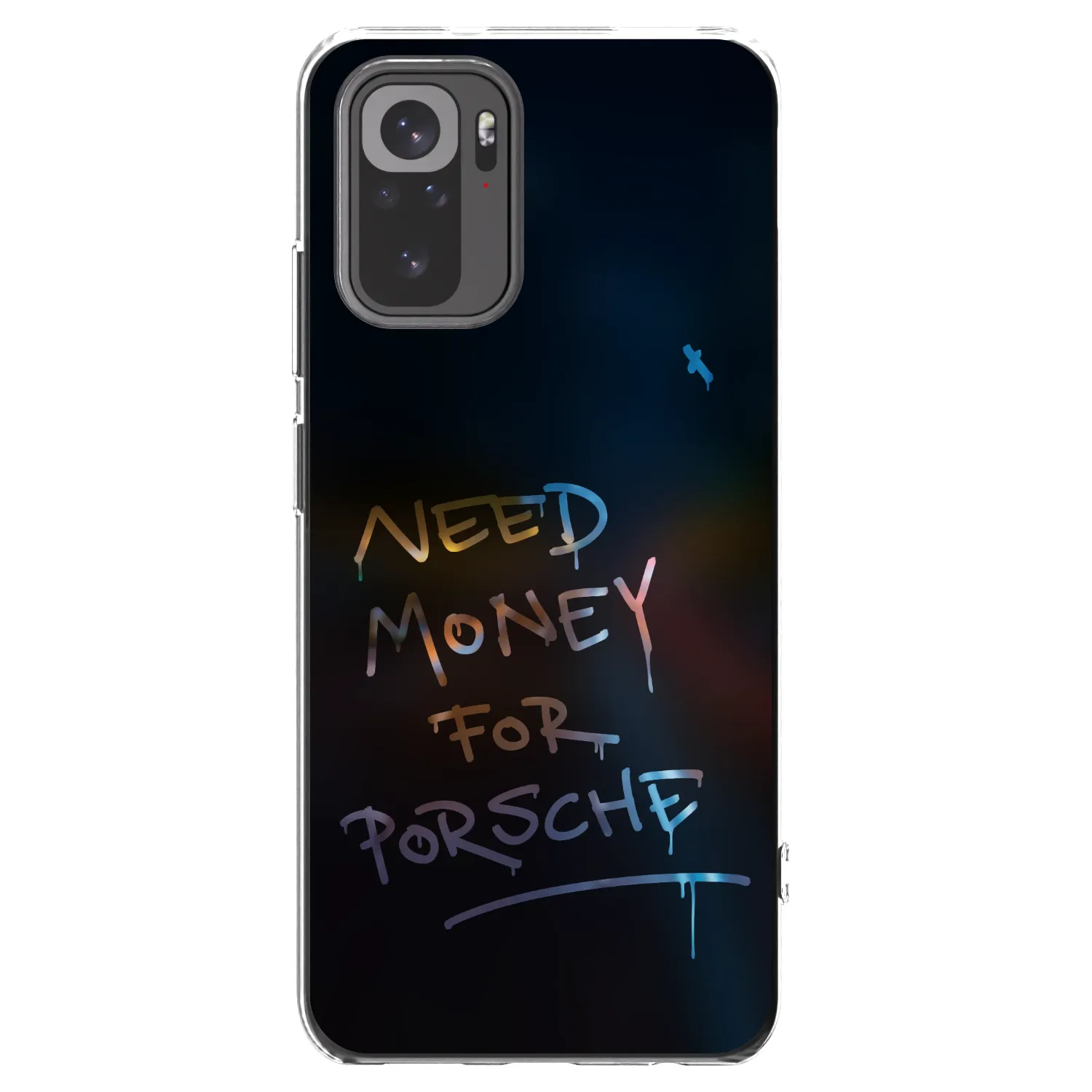 Picasee silikonový průhledný obal pro Xiaomi Redmi Note 10 - Neon Nights