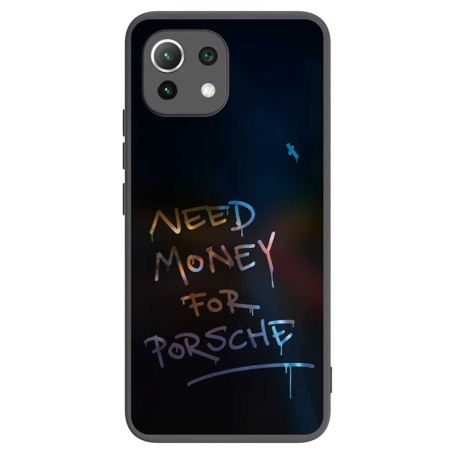 Picasee silikonový černý obal pro Xiaomi Mi 11 Lite - Neon Nights