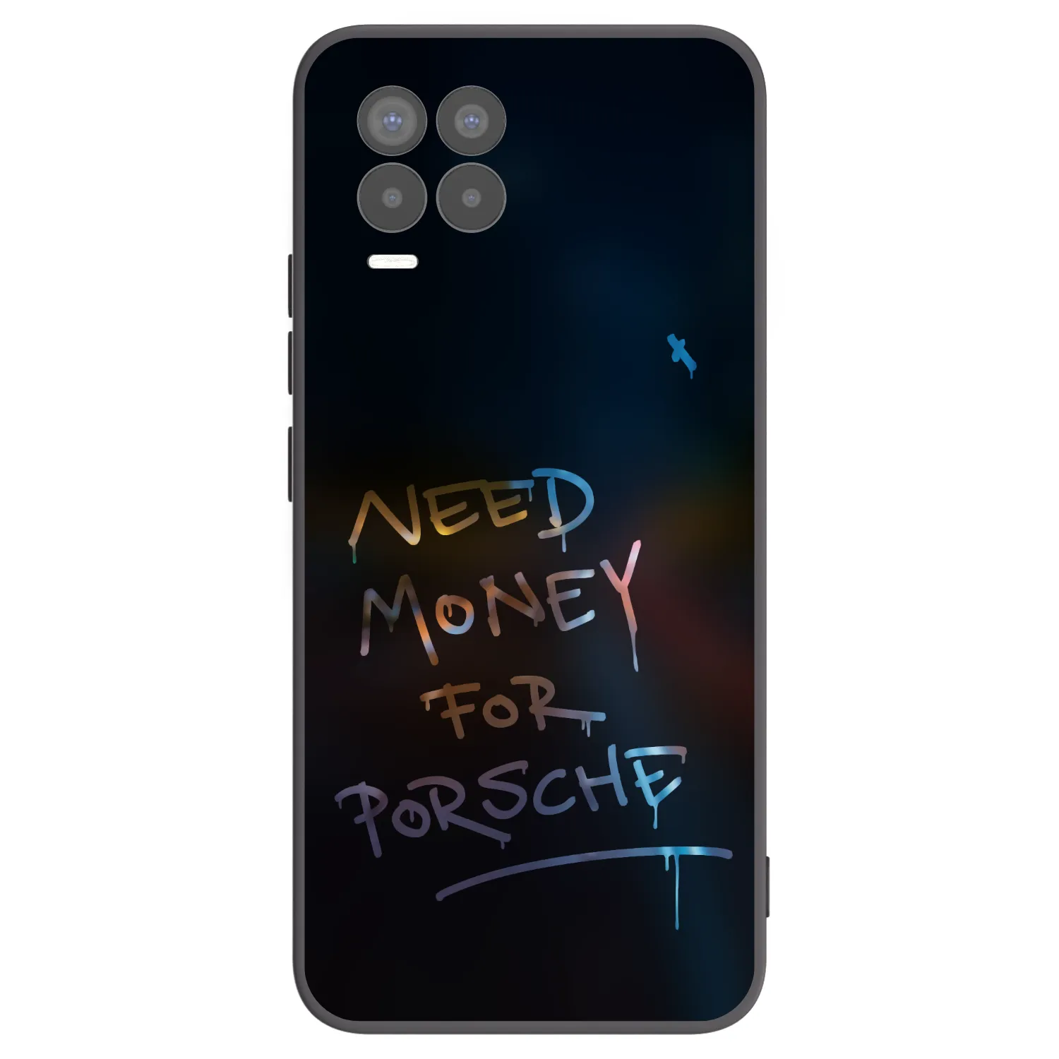 Picasee silikonový černý obal pro Realme 8 4G - Neon Nights