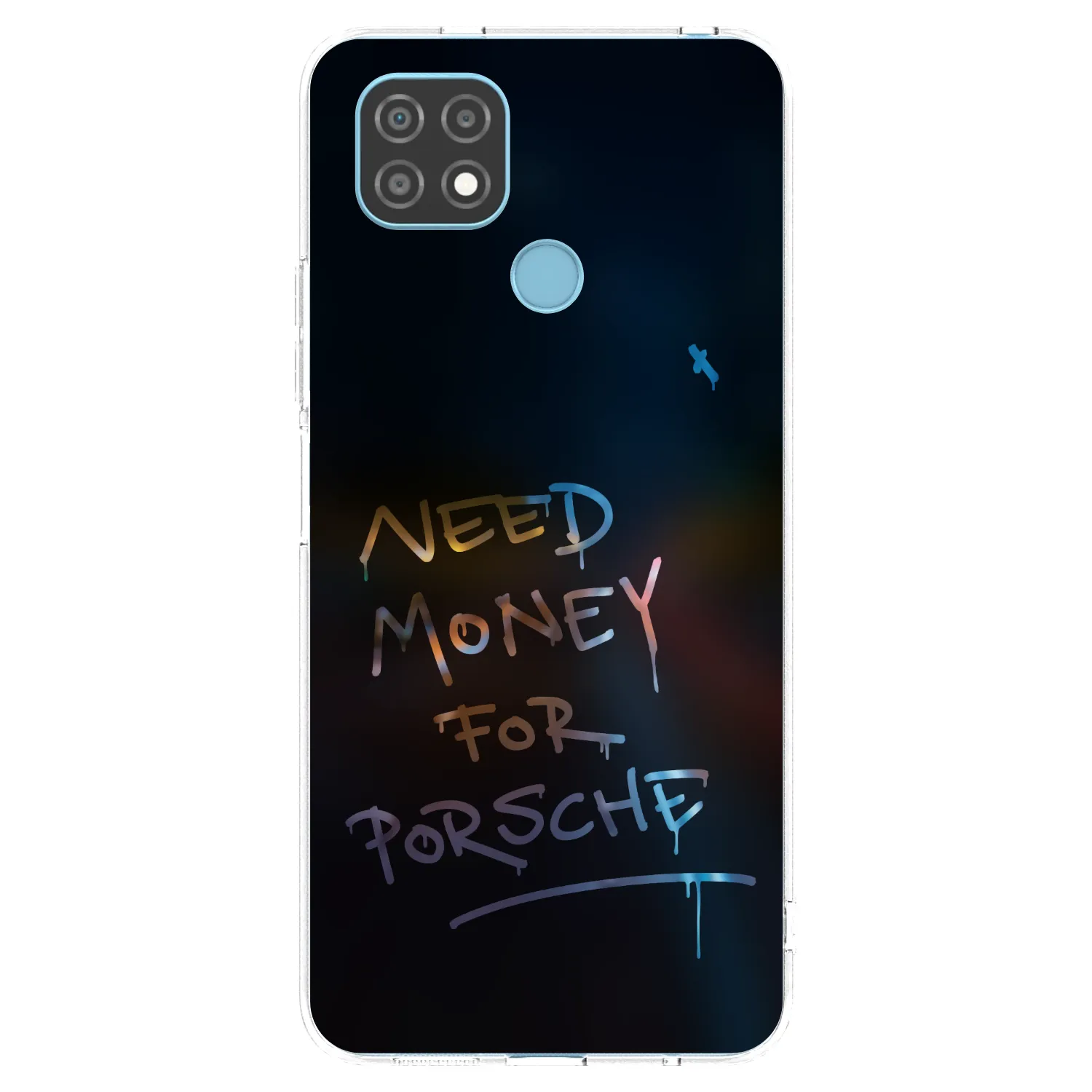 Picasee silikonový průhledný obal pro Realme C21 - Neon Nights
