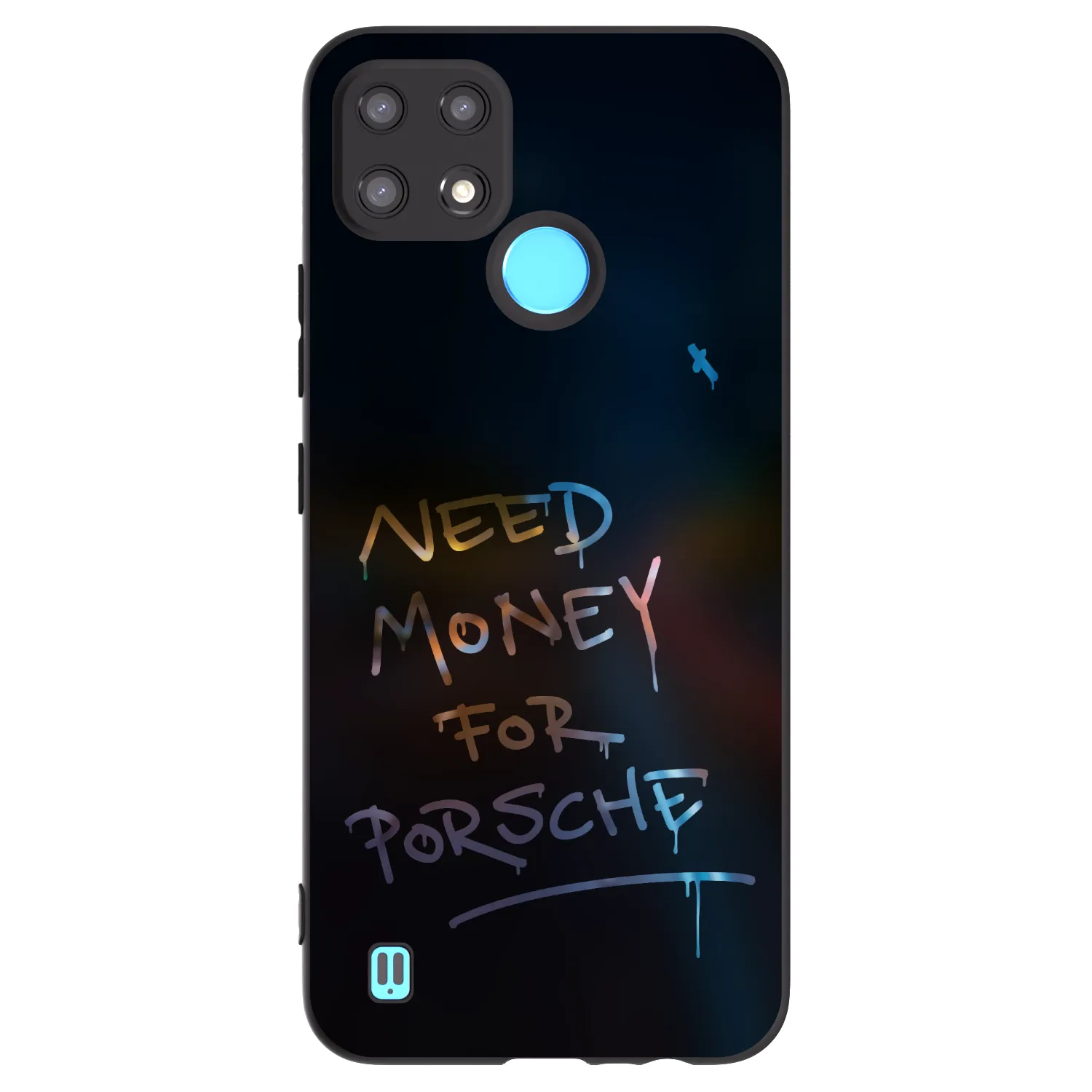 Picasee silikonový černý obal pro Realme C21 - Neon Nights
