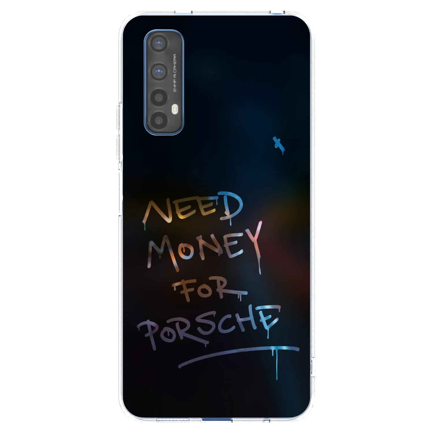 Picasee silikonový průhledný obal pro Realme 7 - Neon Nights
