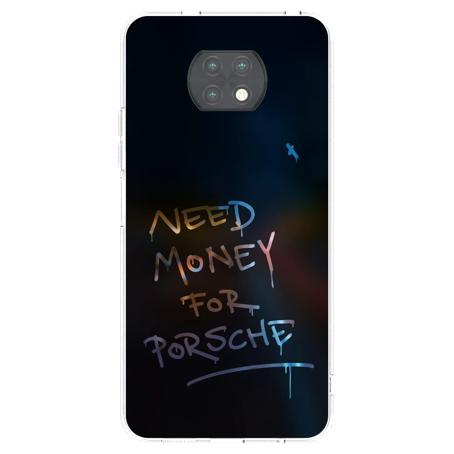 Picasee silikonový průhledný obal pro Xiaomi Redmi Note 9T - Neon Nights