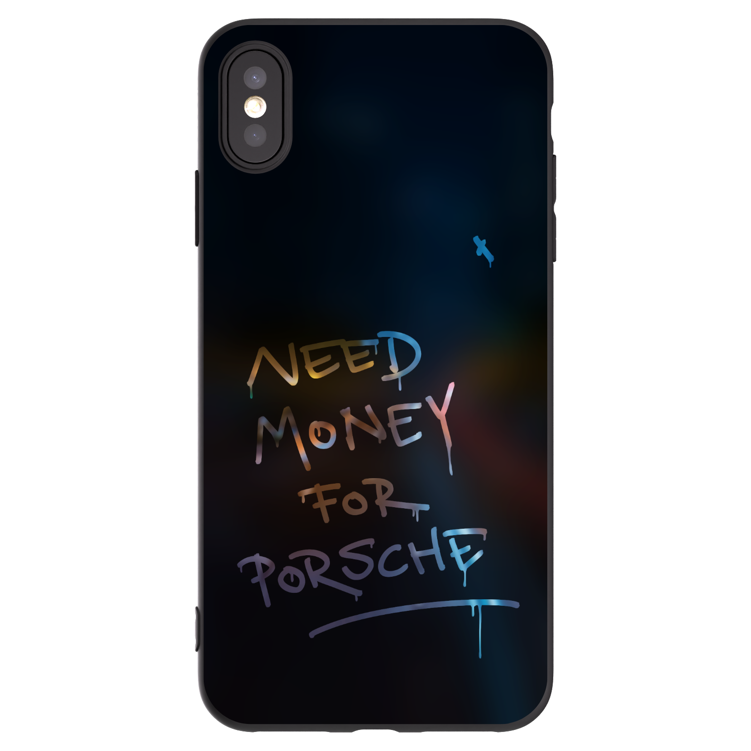 Picasee silikonový černý obal pro Apple iPhone XS Max - Neon Nights