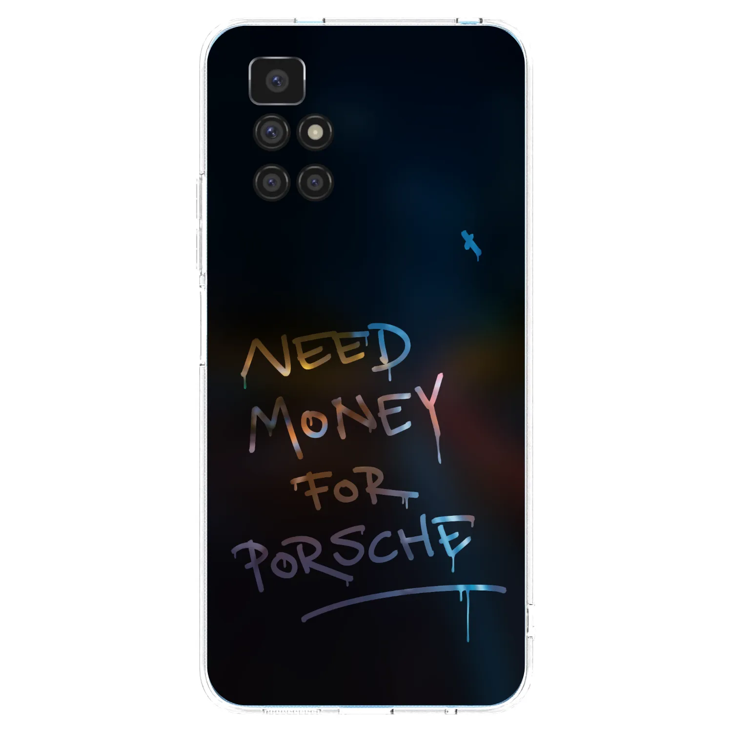Picasee silikonový průhledný obal pro Xiaomi Redmi 10 - Neon Nights