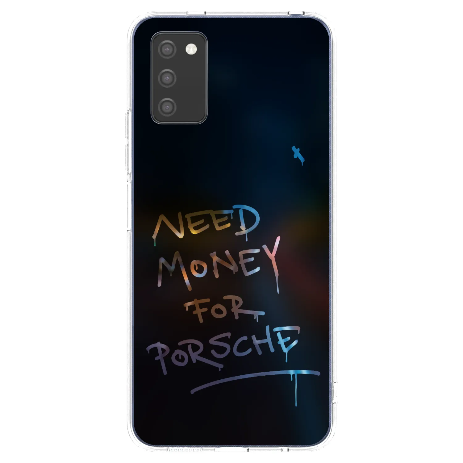 Picasee silikonový průhledný obal pro Samsung Galaxy A03s A037G - Neon Nights