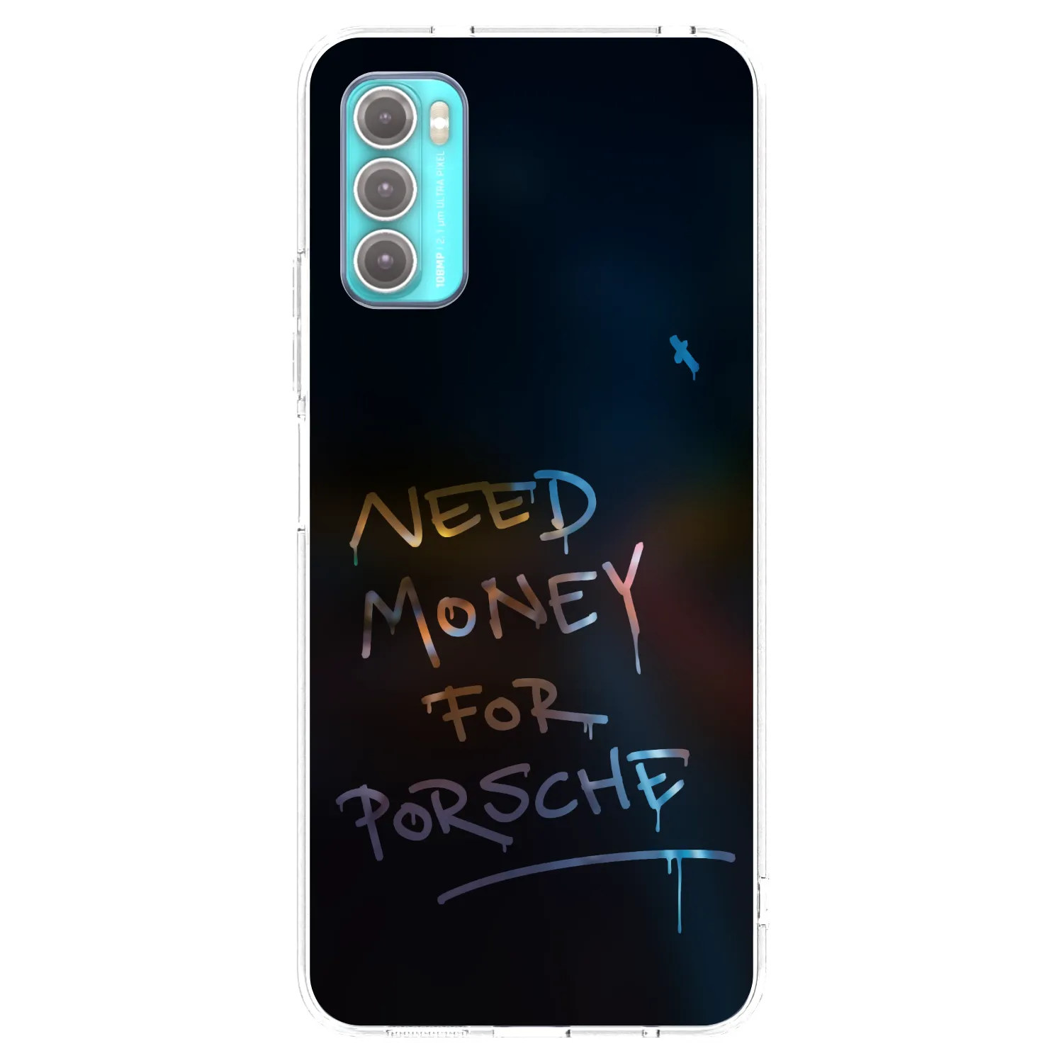 Picasee silikonový průhledný obal pro Motorola Moto G60 - Neon Nights