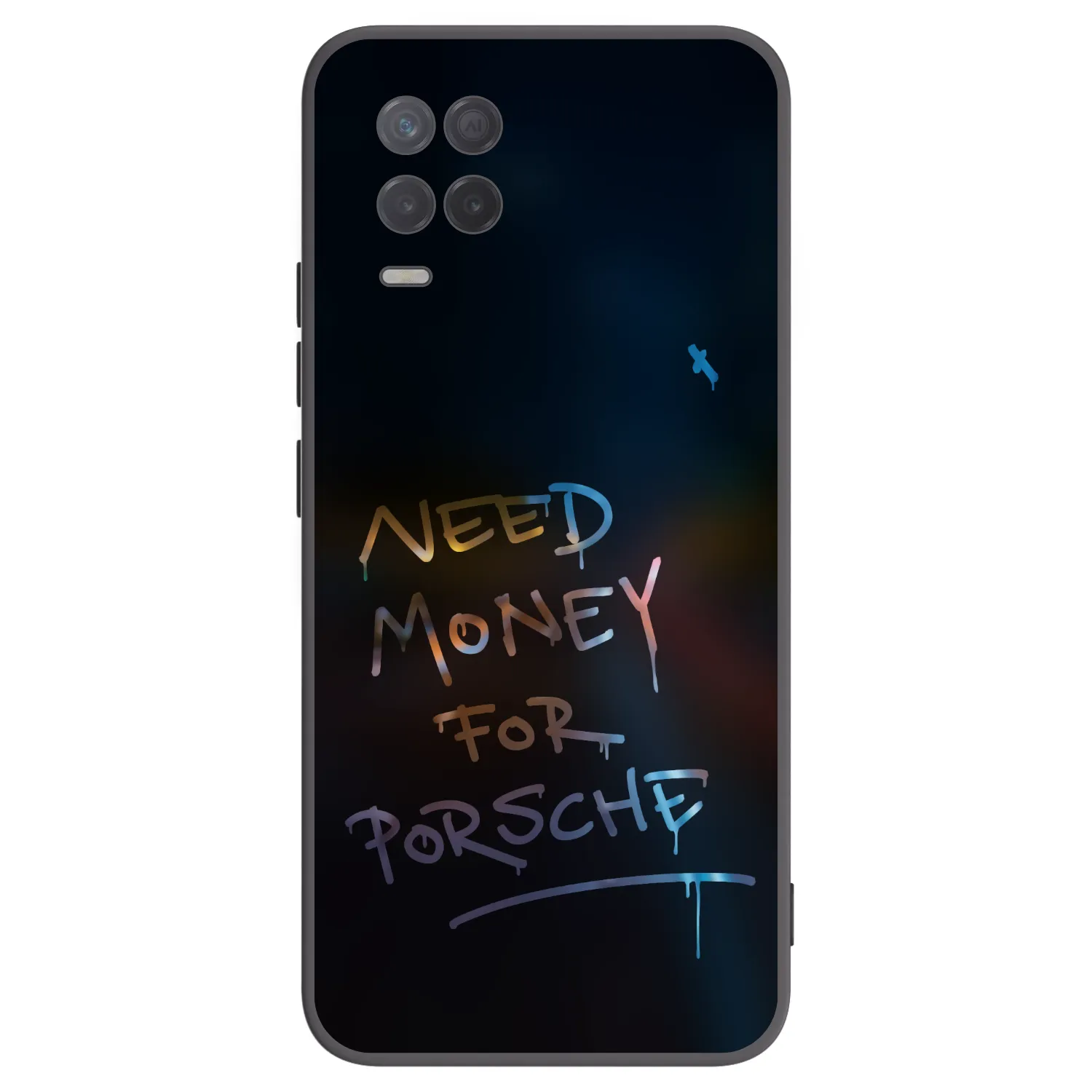 Picasee silikonový černý obal pro Realme 8 5G - Neon Nights