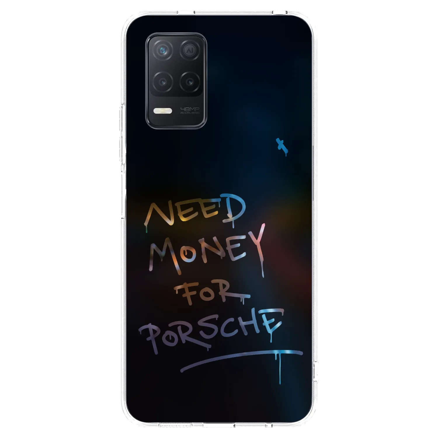 Picasee silikonový průhledný obal pro Realme 8 5G - Neon Nights