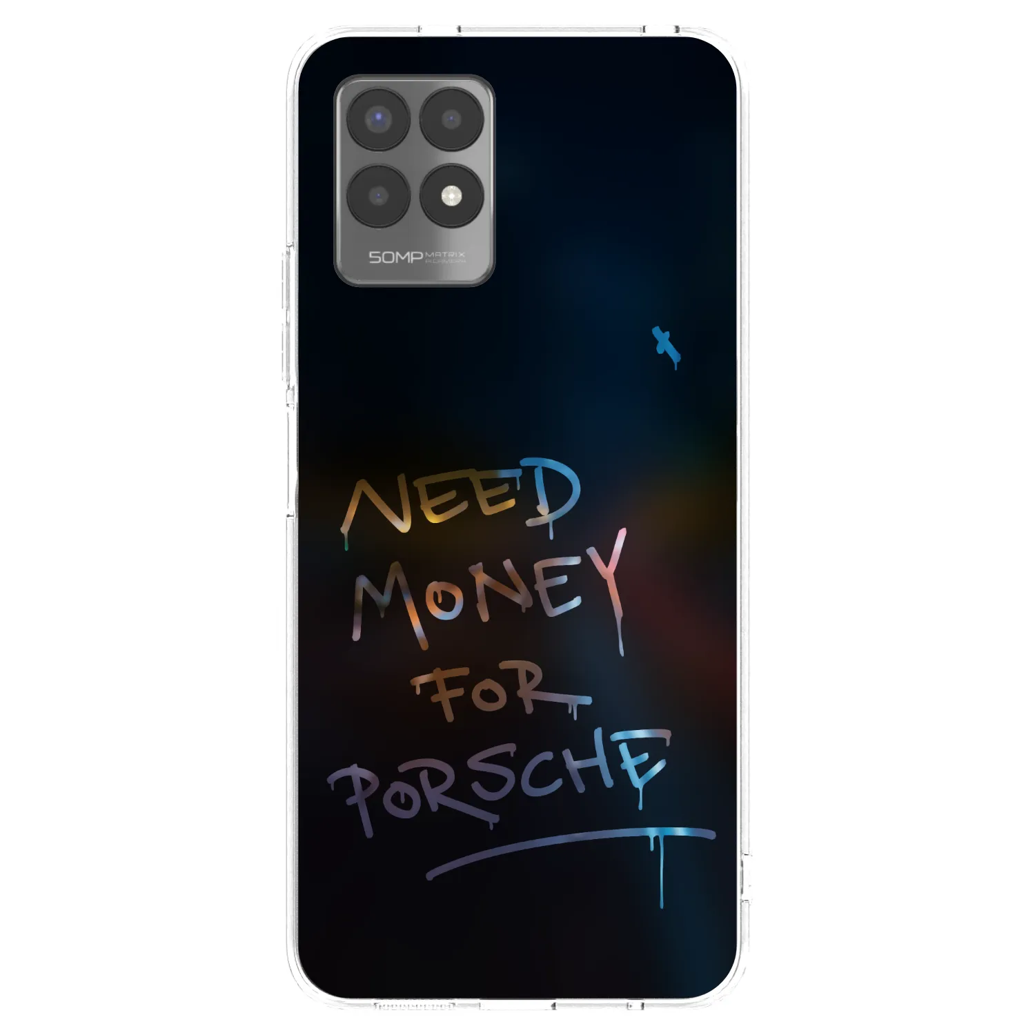 Picasee silikonový průhledný obal pro Realme 8i - Neon Nights