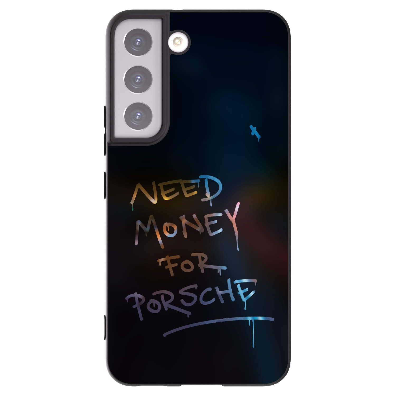 Picasee silikonový černý obal pro Samsung Galaxy S22 5G - Neon Nights