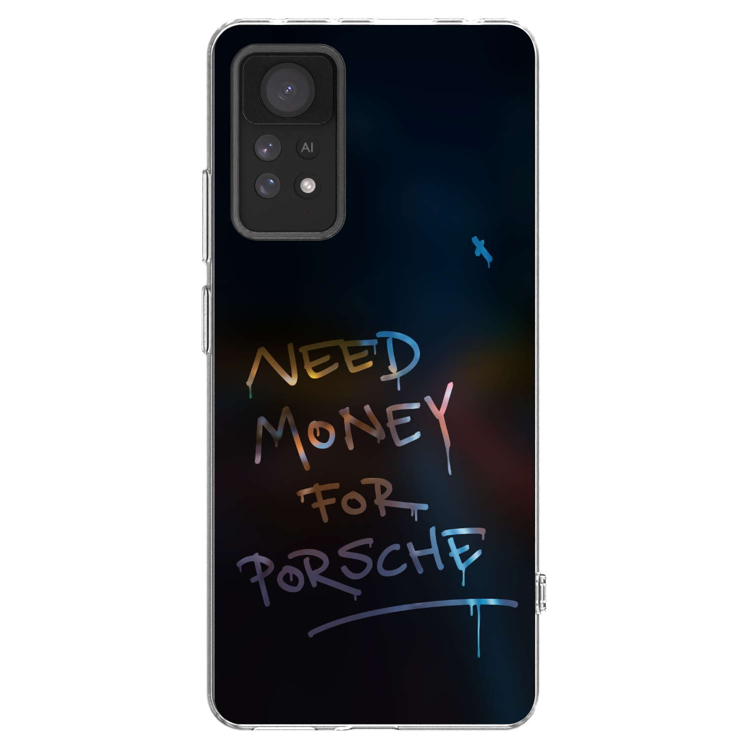 Picasee silikonový průhledný obal pro Xiaomi Redmi Note 11 Pro - Neon Nights