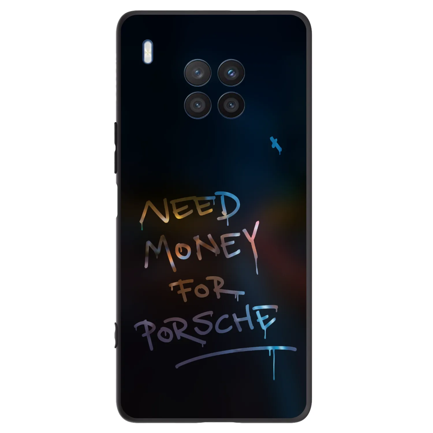 Picasee silikonový černý obal pro Honor 50 Lite - Neon Nights