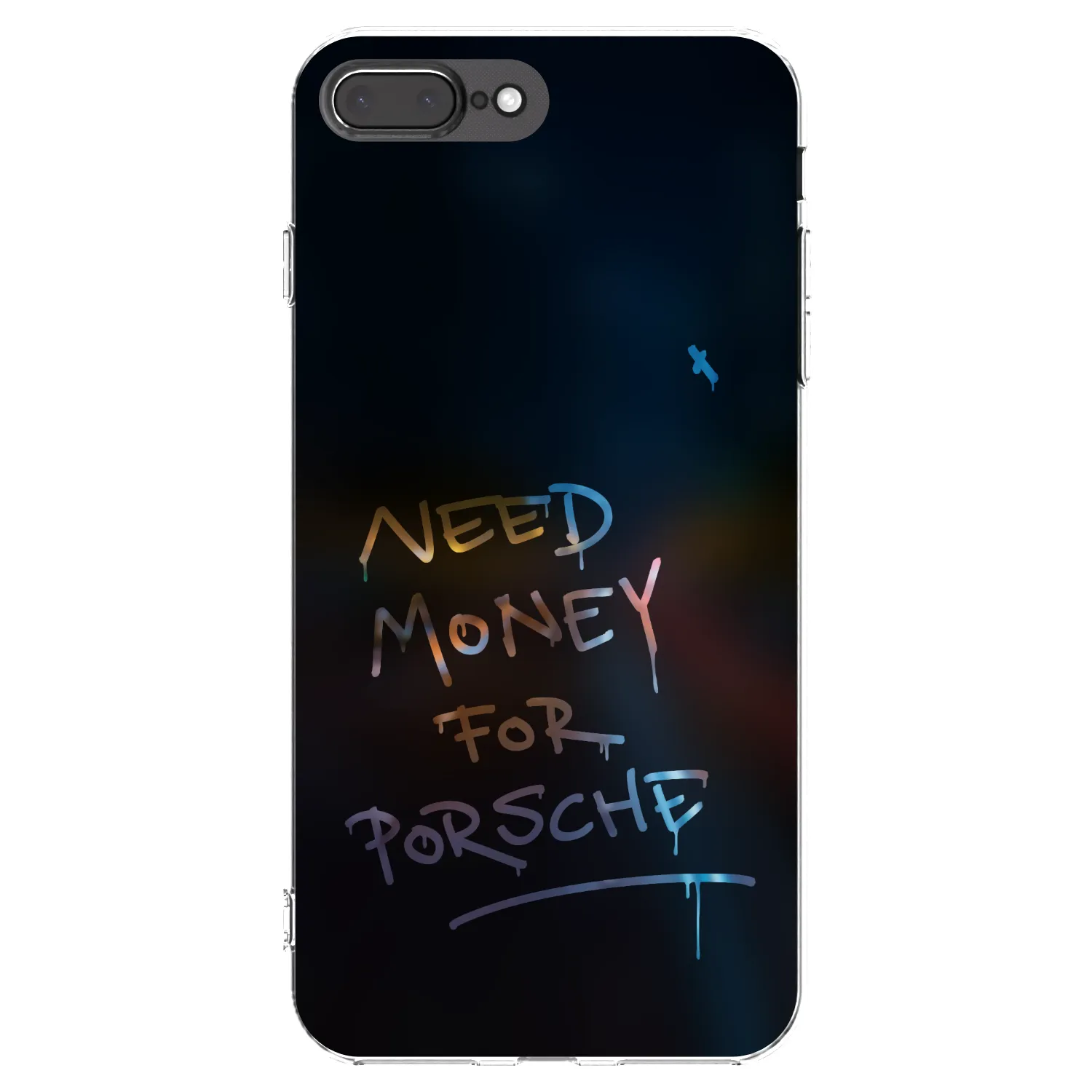 Picasee silikonový průhledný obal pro Apple iPhone 8 Plus - Neon Nights