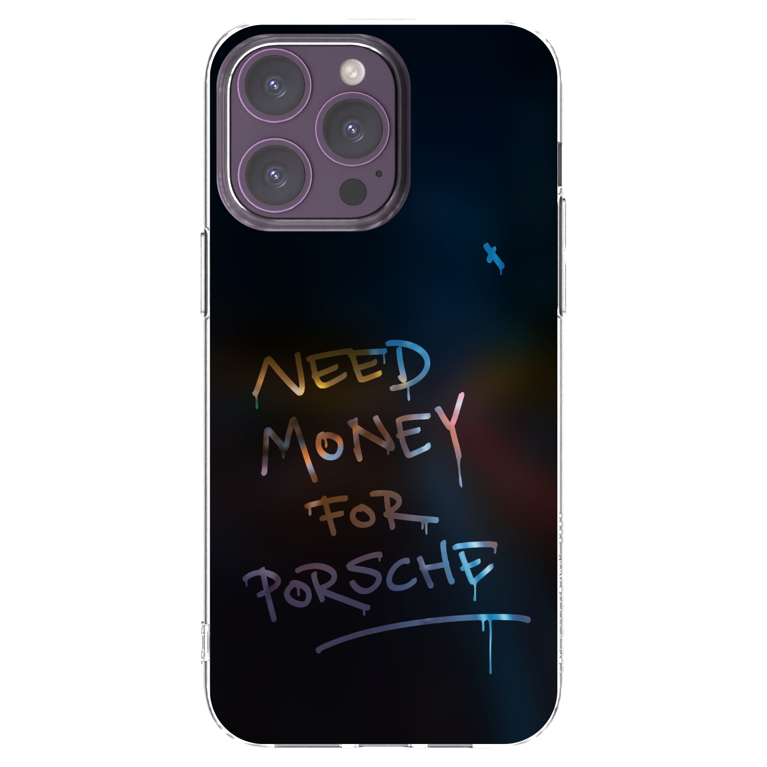 Picasee silikonový průhledný obal pro Apple iPhone 14 Pro Max - Neon Nights