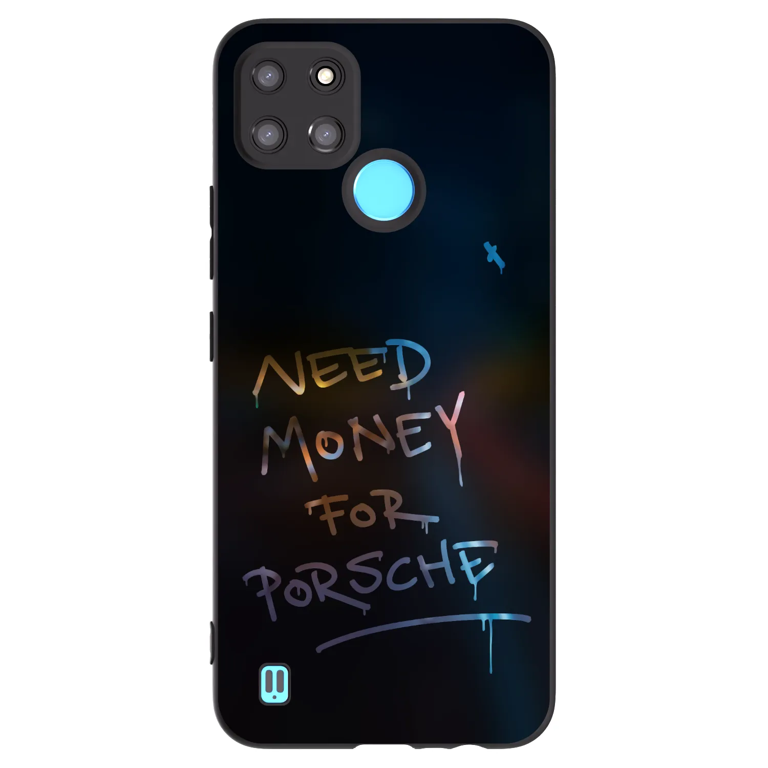 Picasee silikonový černý obal pro Realme C21Y - Neon Nights