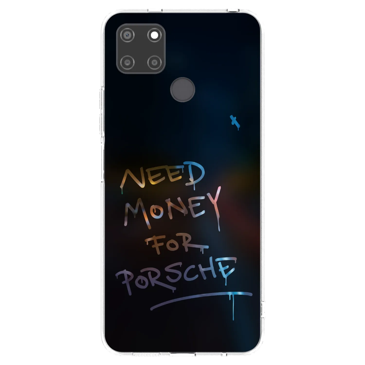 Picasee silikonový průhledný obal pro Realme C21Y - Neon Nights