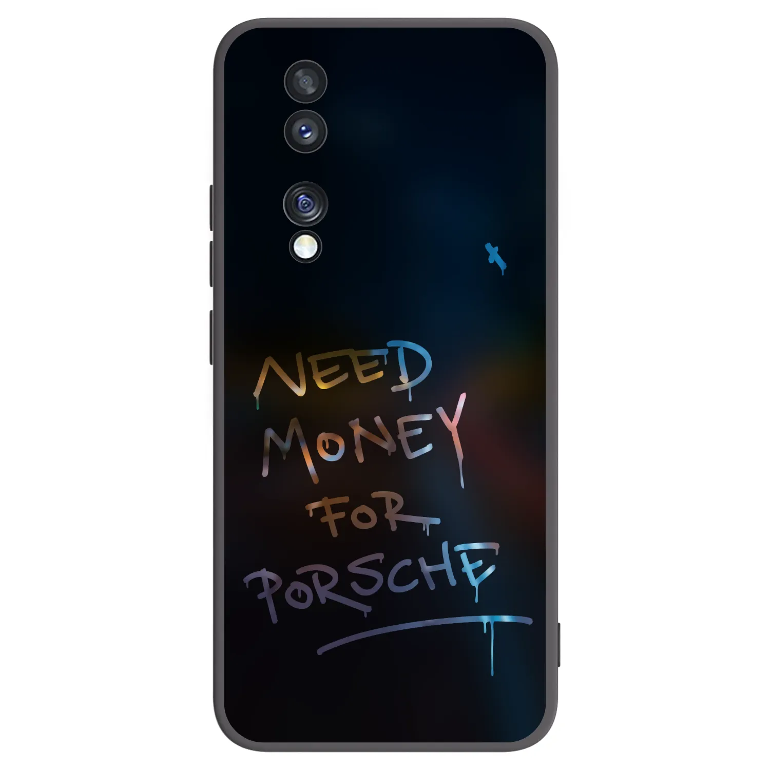 Picasee silikonový černý obal pro Honor 70 - Neon Nights