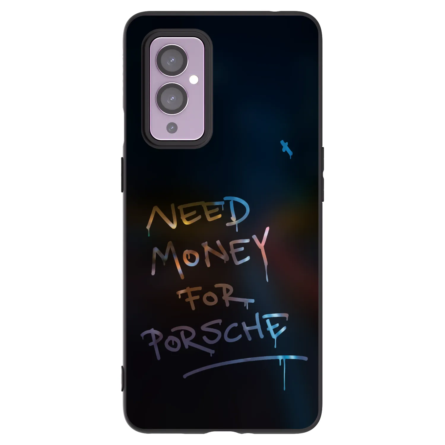 Picasee silikonový černý obal pro OnePlus 9 - Neon Nights